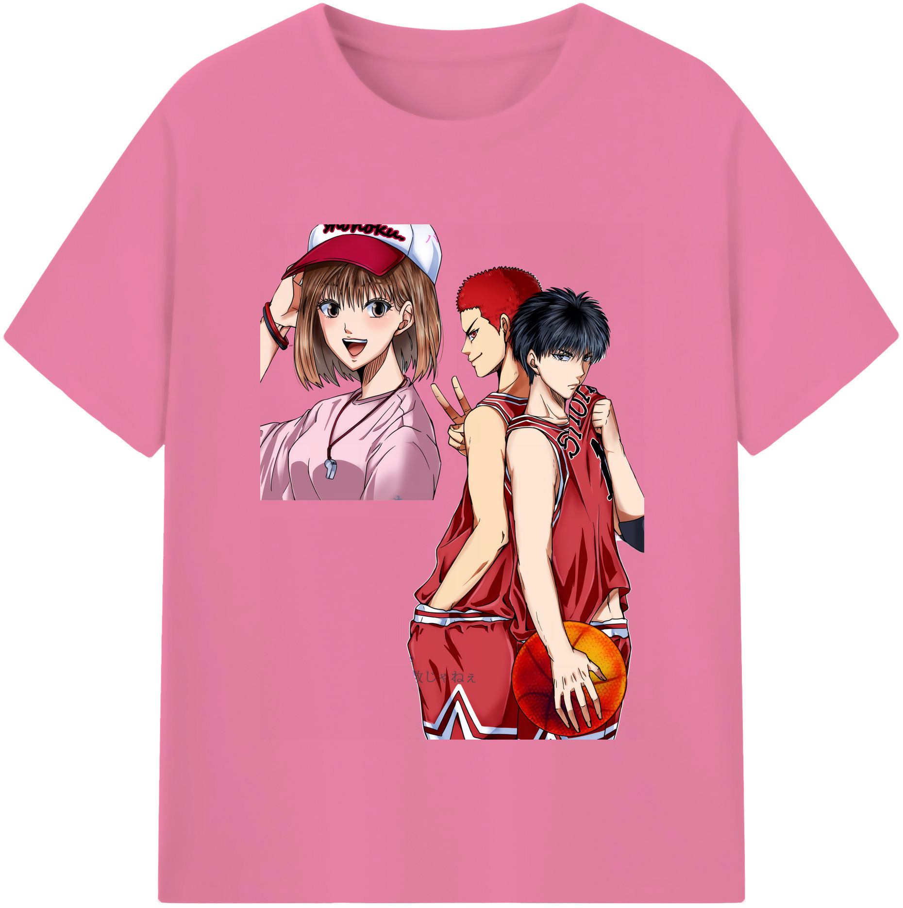 SLAM DUNK／スラムダンク 綿100％半袖Tシャツ（フロントプリント）